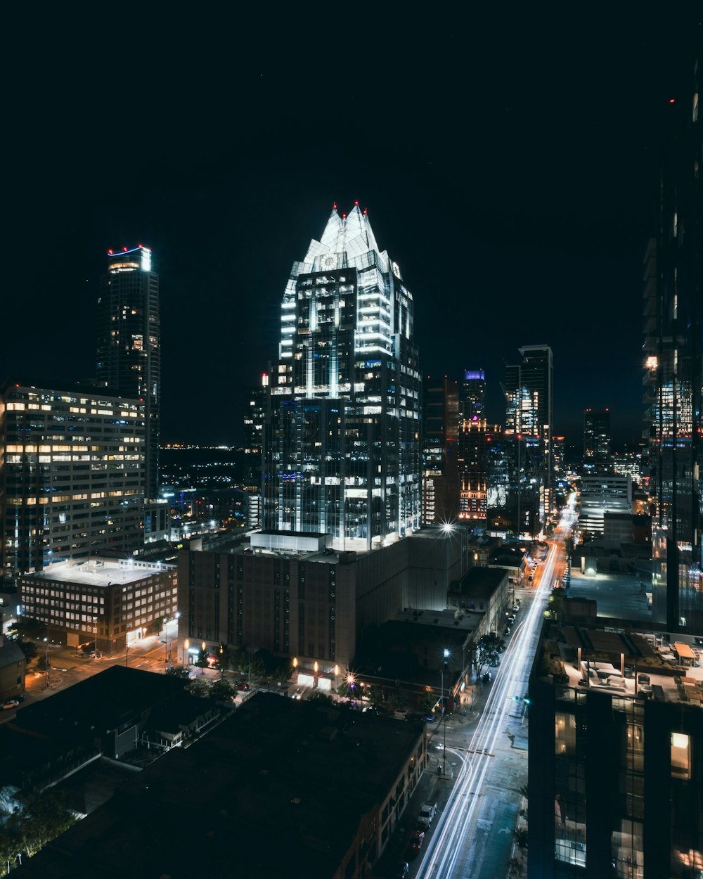 Downtown Austin, Texas at night